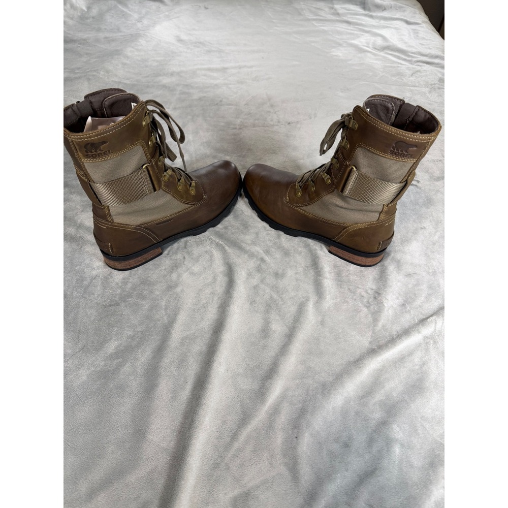 Sorel Emelie Conquest Lace Up Combat Style Womens Boots Shoes Waterproof Sz 7.5 - Picture 2 of 7
